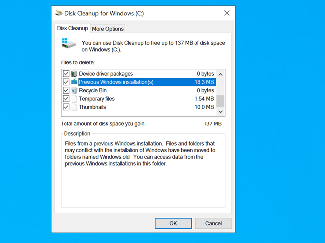 Disk Cleanup