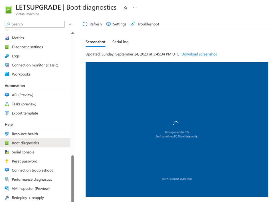 Boot Diagnostics