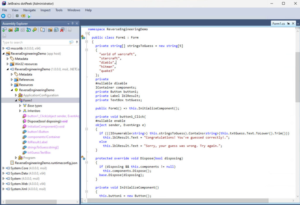 Decompiled Code